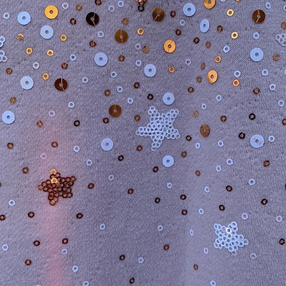 H&M pink sweater with sequins large - Picture 3 of 4